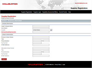 Supplier Registration